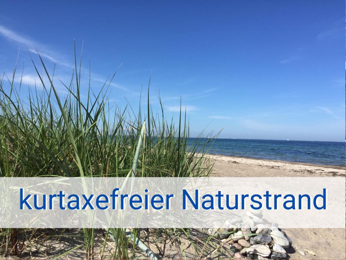 Böltser Hus Ferienwohnungen mit Strandkorb und Kamin 10 Gehminuten zum kurtaxefreien Sandstrand Kraksdorf Exterior foto